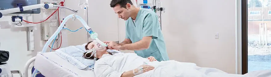 Radiometer en unité de soins intensifs – Infirmier et patient en USI
